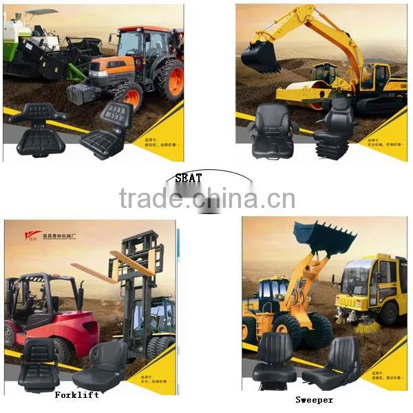 China Universal hyster Forklift Seat with Adjustable Backrest
