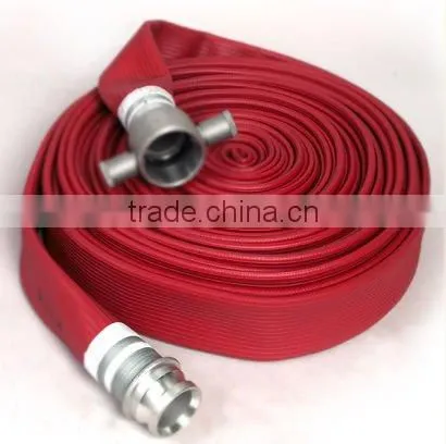 1 1/2" X 20m 150 PSI Synthetic Rubber Fire Hose with John Morris Coupling