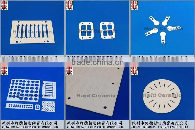 Laser machining holes on ceramic substrate
