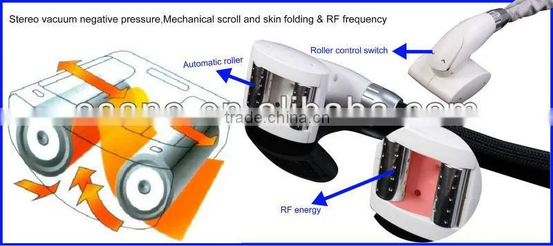cavitation+auto-roller vacuum+tripolar rf+cryotherapy 5 in 1 vacuum cavitation device,vacuum device