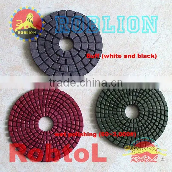 Diamond polishing pads