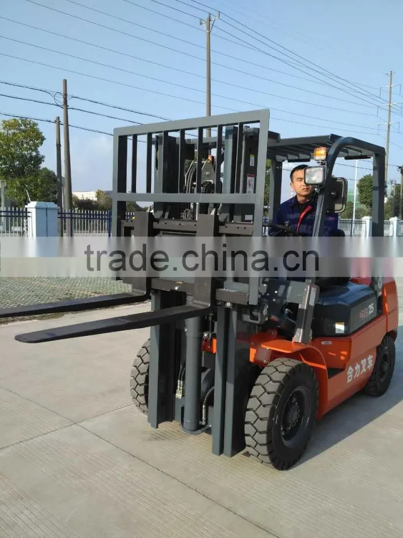 high quality 2.5ton forklift truck in shanghai china for sale with good price