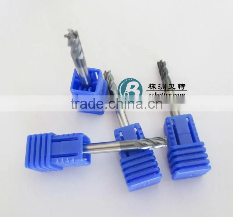 Carbide endmill cutters 4 flutes dia6.0mm hardness 45HRC