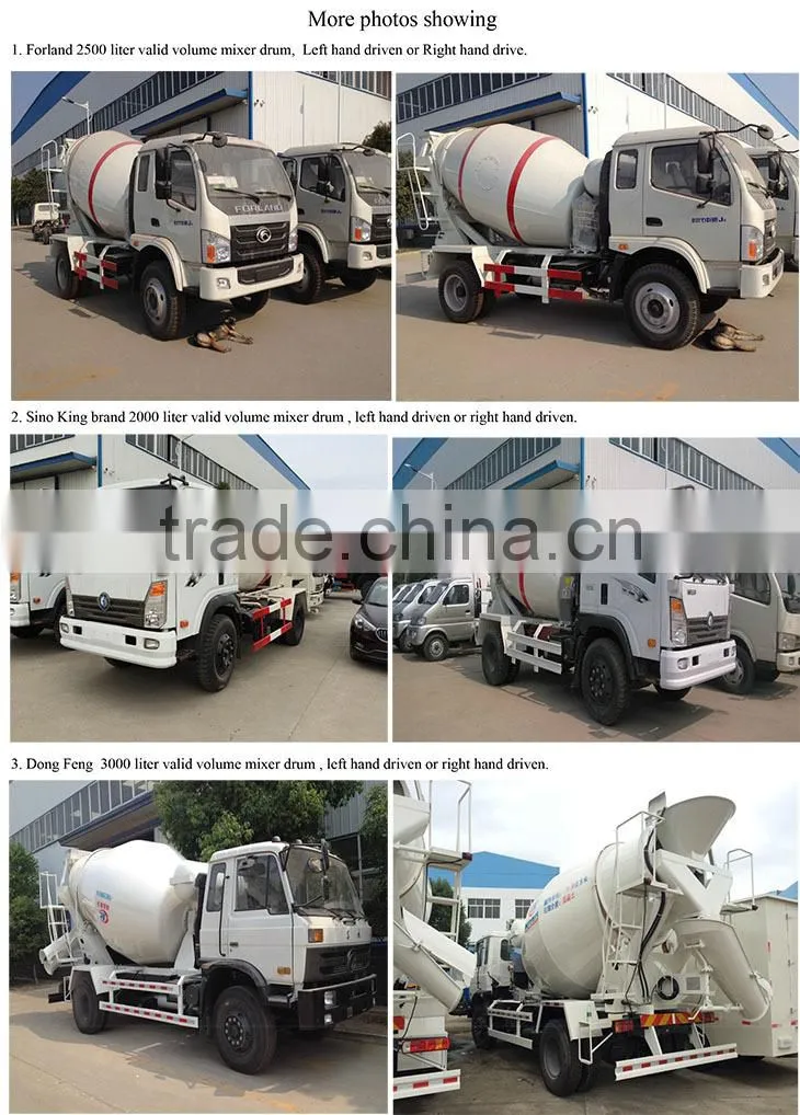 Howo 6*4 type 270hp~371hp 5 m3~6 m3 concrete mixer truck