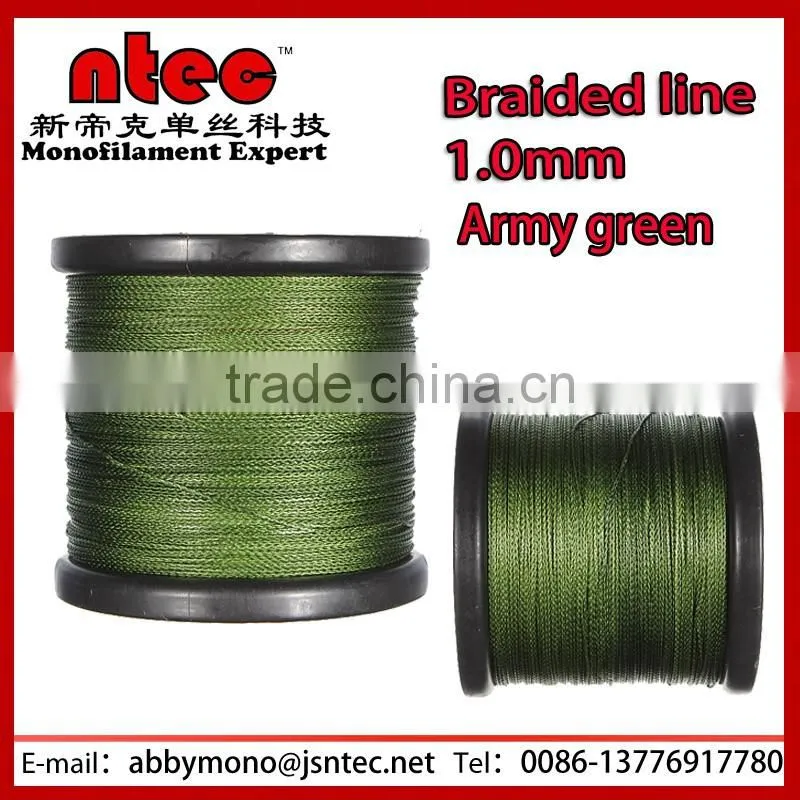 100M-2000M Army Green 6-300LB 100%PE Braid Fishing Line