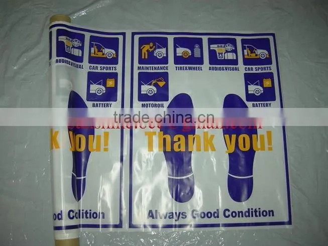plastic car floor mat with high perforated on the roll