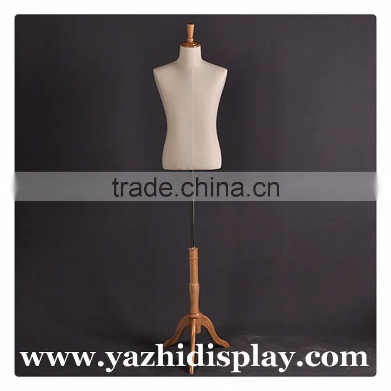 Full-body tailors dummy female mannequin with wooden arm for wedding dress display