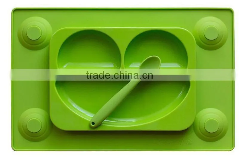 Silicone No Mess Toddler & Baby Happy Face Feeding Placemat