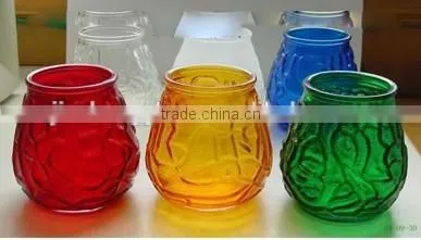 Cone shaped glass candle holder, tear drop glass candle holder wholesale
