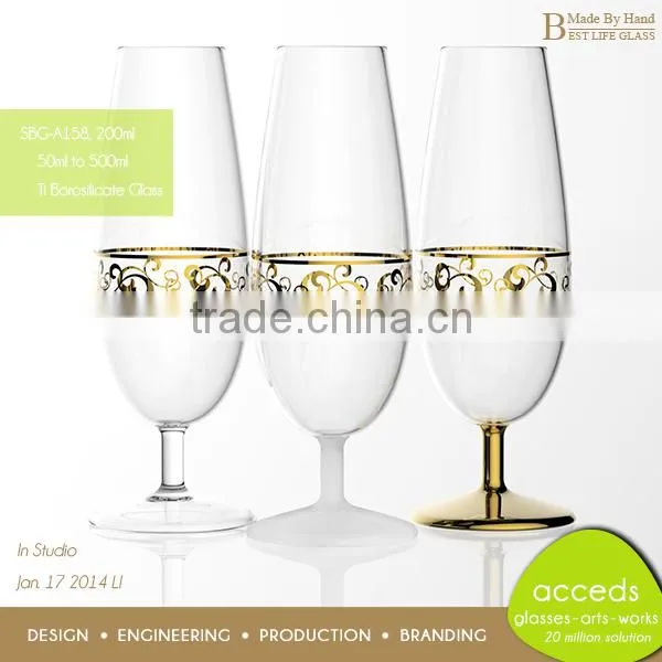 Heat-Resistant Custom New Funky Pyrex Clear Glass Water Mug