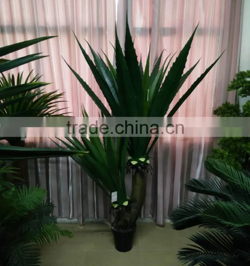 high quality artificial maguey bonsai potted plant