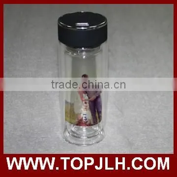 Cheap promotion made in china travel drinking glass water bottle