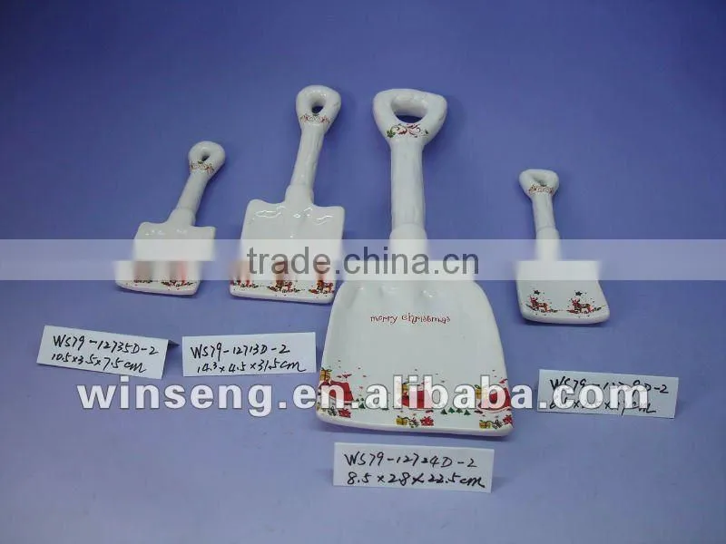 Personalized Ceramic Christmas Shovel for Xmas decoration