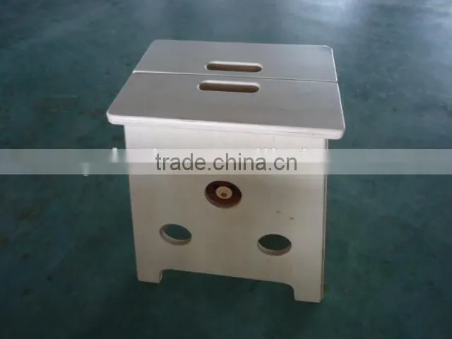 poplar wooden foldable stool FSC certificate