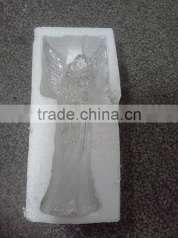 led plastic acrylic new christmas angel figurines statue for sale