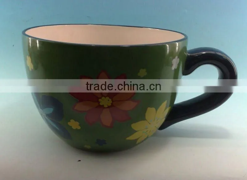 Chinese Ceramic Blue And White Flower Pot