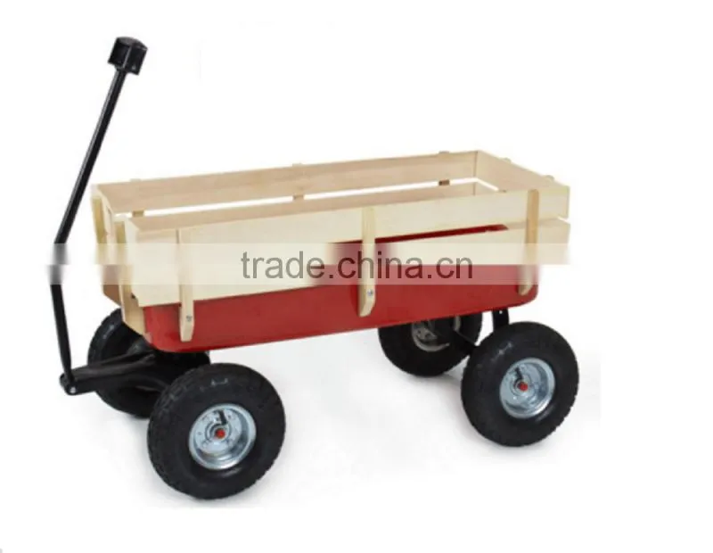wooden wagon with four-wheel TC1801