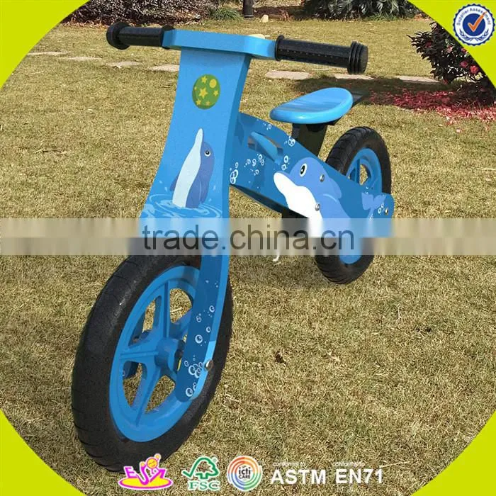 Wholesale top sale wooden kids balance bicycle new fashion kids balance bicycle useful bike with no pedal W16C029