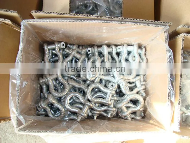 D shackle for anchor chain