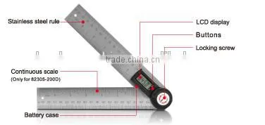 82305-300DB CE Certification woodworking digital angle rule
