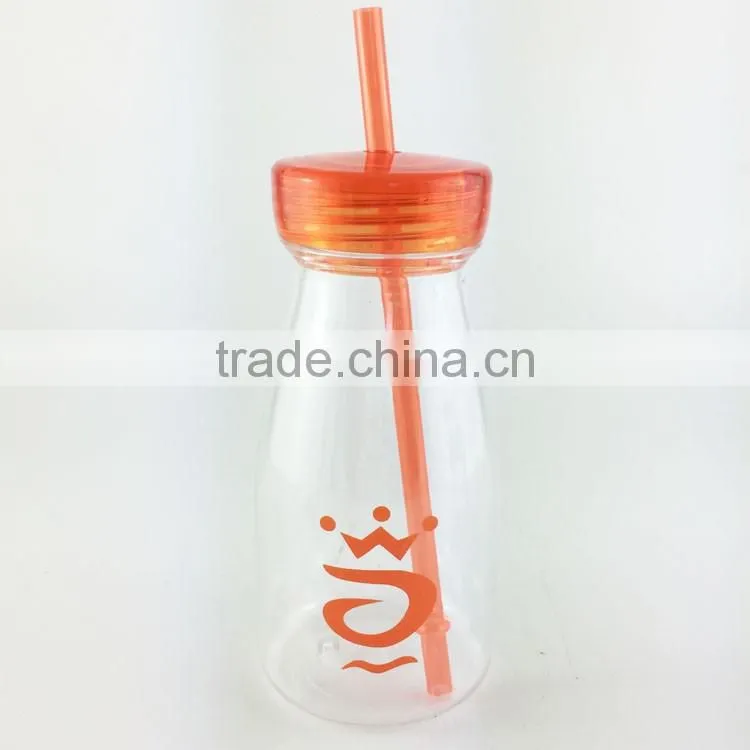 2017 drinking bottle HOT sale straw bottle