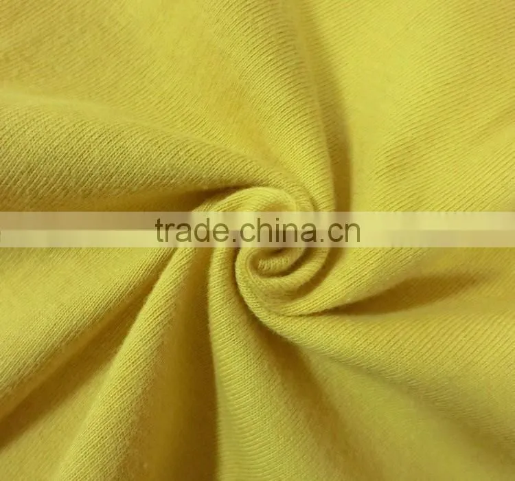 single jersey cotton fabric for men's undershirt stretch fabric