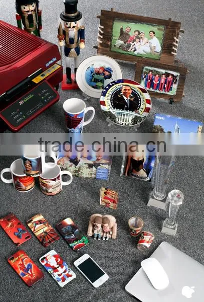 Mini vacuum sublimation 3d heat press digital transfer printing machine