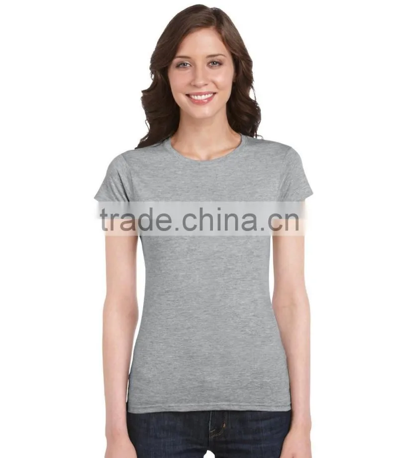 180g 100% cotton blank o-neck women T-shirt