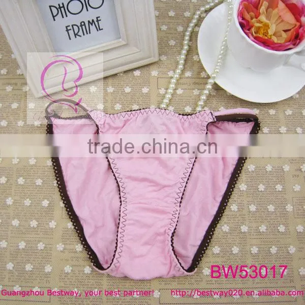 Womens hot sex images sex pink bikini with double string back hole in stock