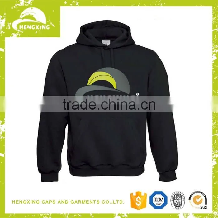 2016 New Style Custom Men's Hoody Wholesale Sweat Suits Fashion Black Mens Hoody Fleece