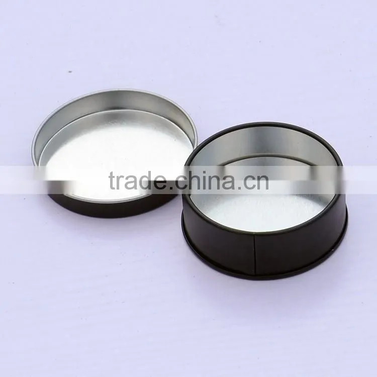 R1885H black matt colour round tin can 250ml aluminium tin black