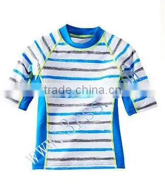 chidren's stripe rash t shirt stripe for boy