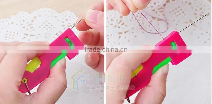 plastic automatic needle thread threader needle guider for sewing embroidery
