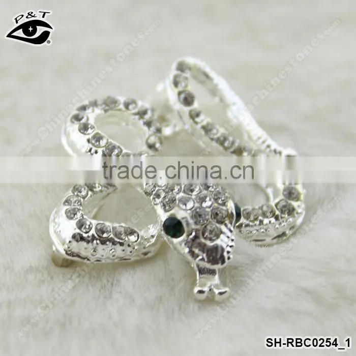Animal Snake Rhinestone Brooches Crystal Pins Rhinestone brooch pins for wedding invitation decorations