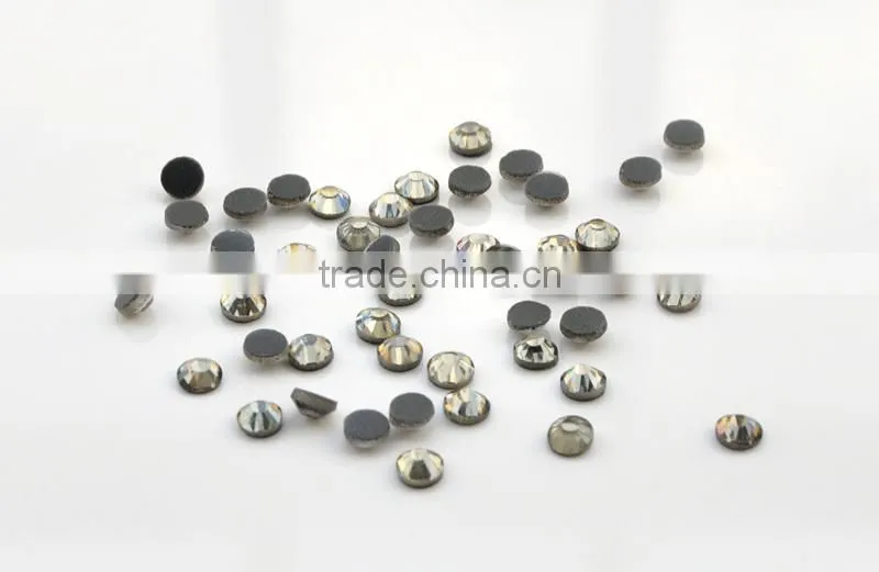 Wholesale Hot Fix Glass Crystal,Hot Fix Rhinestones Rose & Flatback in Black diamond rhinestine