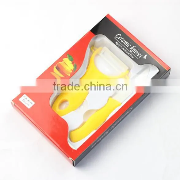 Got-sell promotional 3'' Ceramic Knife +Peeler Set