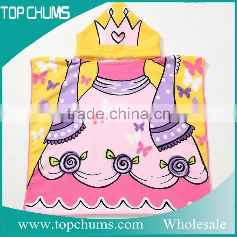wholesale animal 100% cotton organic bamboo terry embroidery baby bath towel with hood