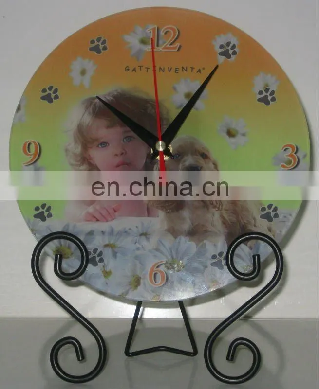 Sublimation blank glass clock