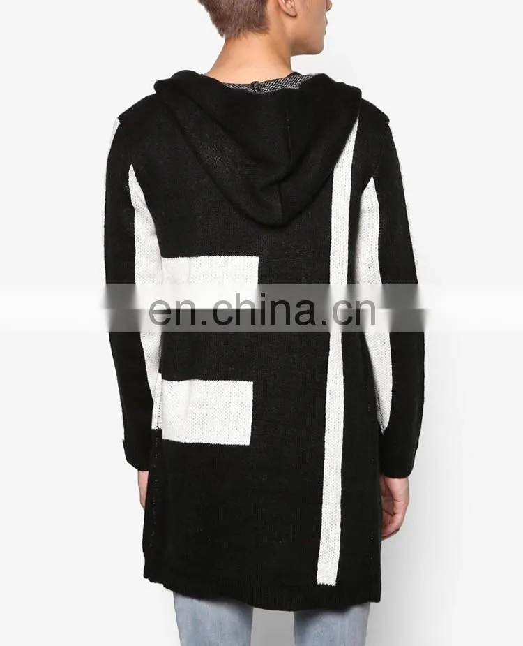 Latest fashion design wool man cashmere wool shrug long line sweater christmas sweaters winter