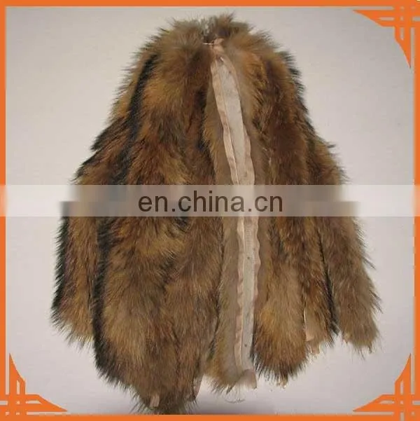top quality Real raccoon fur hood