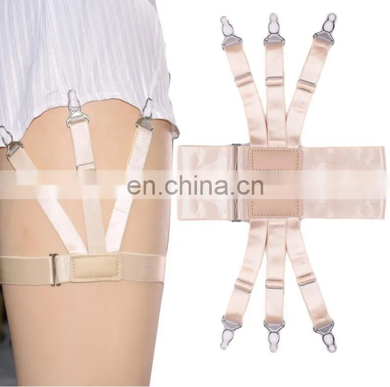 factory Hot sale fashion suspenders garters shirt garters mens shirt stays