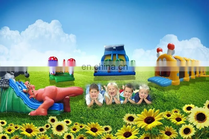 Outdoor amusement park CE commercial wholesale Inflatable fun city