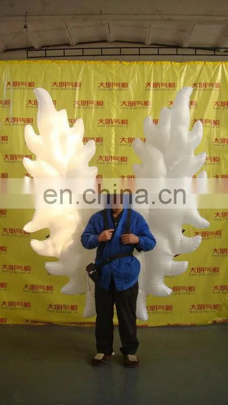 new style customized multicolor inflatable angel wings costume