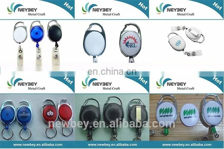 Wholesale multi-style yoyo carabiner retractable id badge holder pull reel