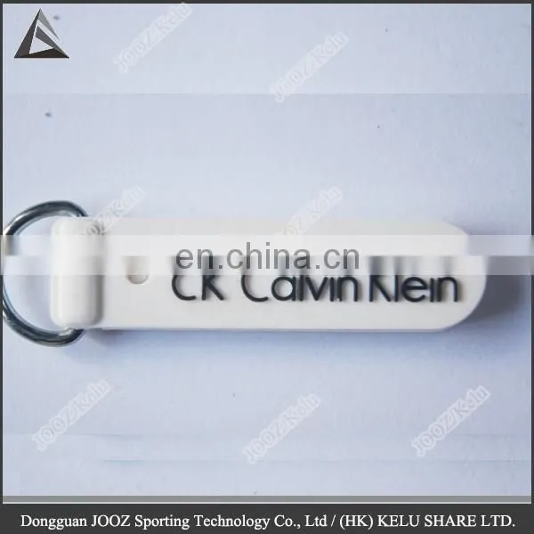customized special 3d rubber zipper slider for decoration