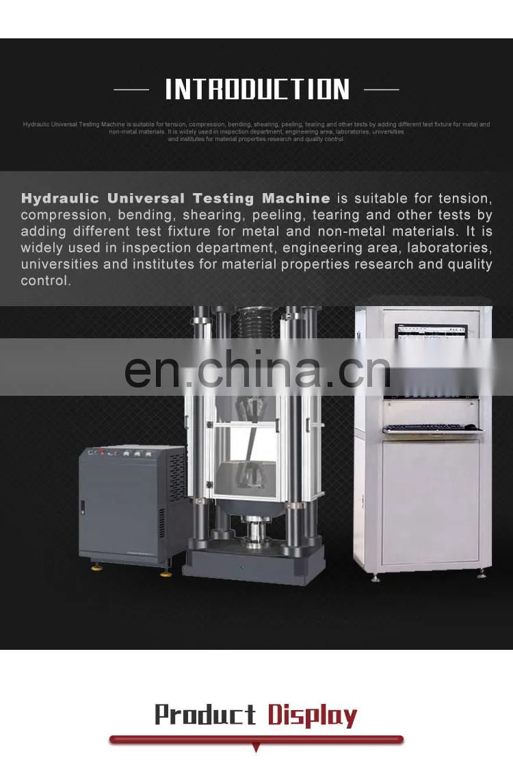 Single space tensile strength testing machine for reinforcement steel bars as per the British and American quality standards