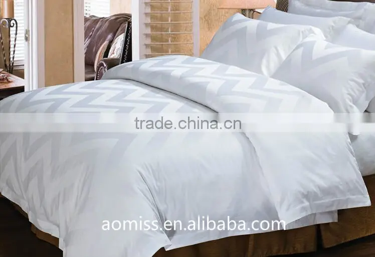 luxury pure cotton white 4 pcs bedding set 5 star hotel bedding linen set