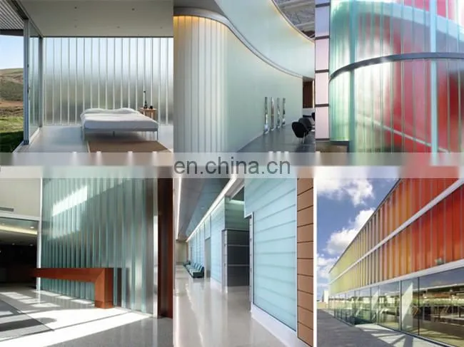 Customized high quality u shape u glass