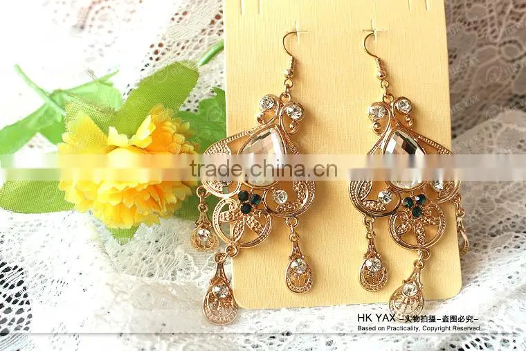 W1031 China cheap teardrop earrings,teardrop earrings wholesale,crystal cheap teardrop earrings