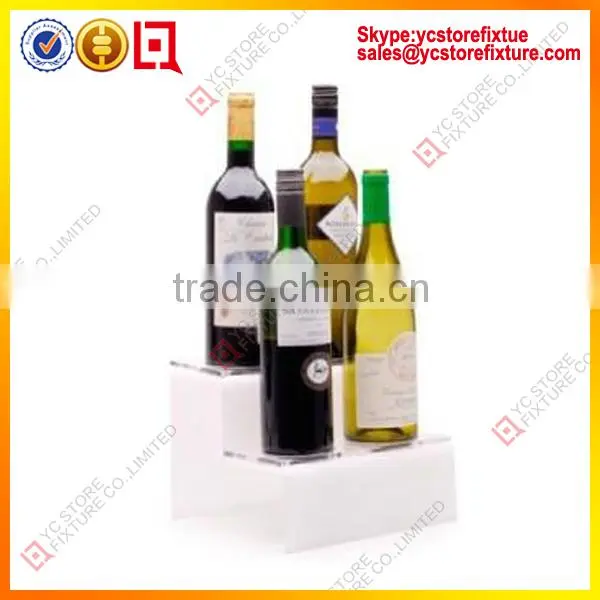 Modern designed 4-bottle acrylic bottle display